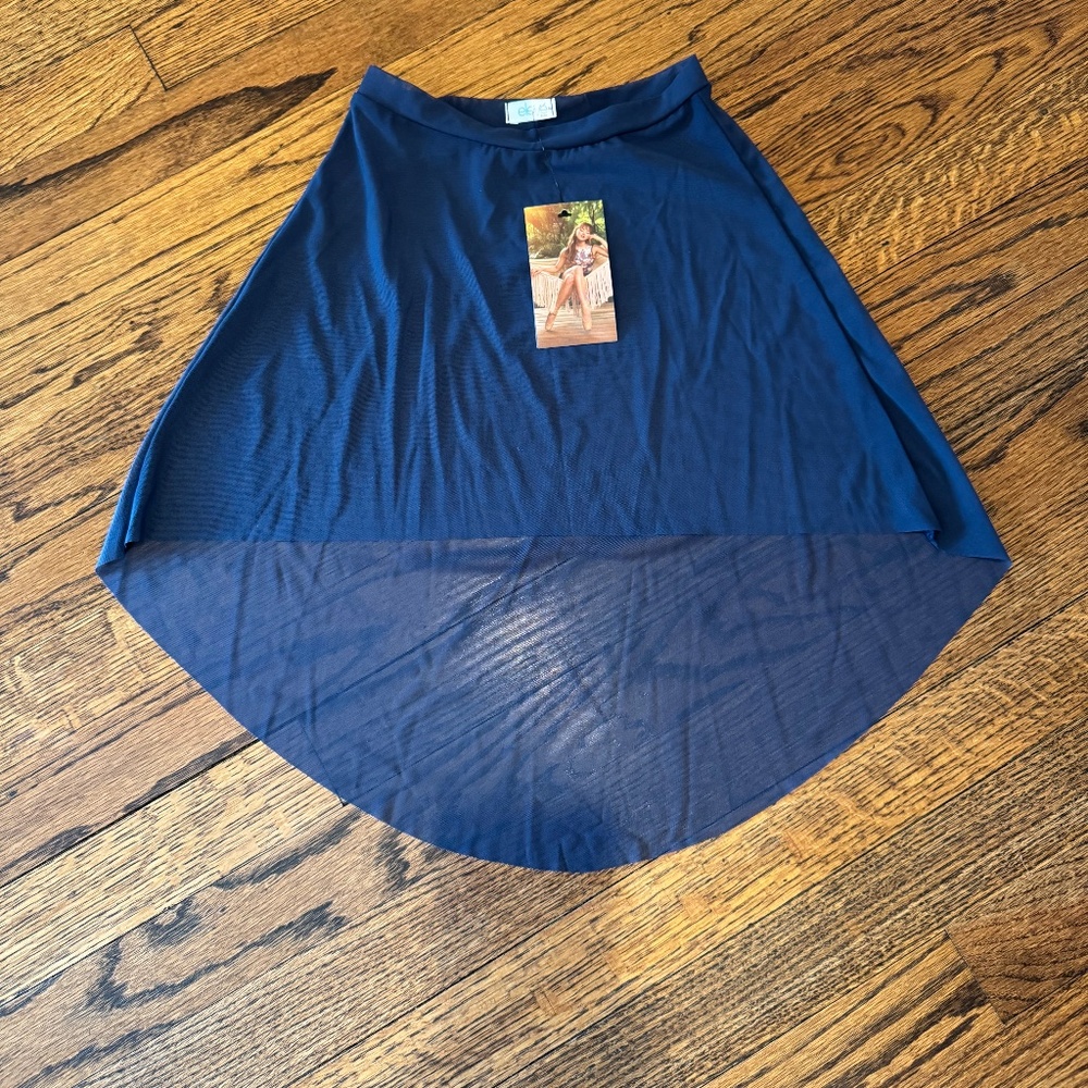 Eleve Dancewear - Storm Custom Mid High Low Skirt - Youth Medium - NWT